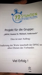 Unser Projekt bei der 72Stunden-Aktion 2013